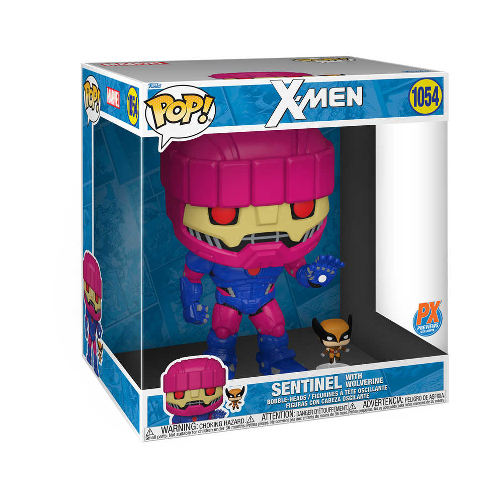 Pop Jumbo X-Men Sentinel & Wolverine W/Chase Previews Exclusive Vinyl Figure | Odin's Place