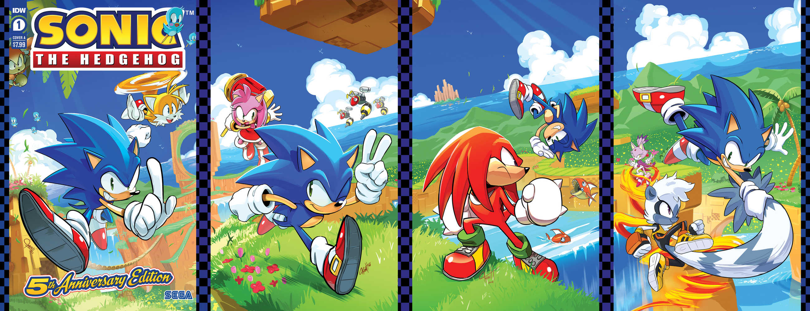 Sonic The Hedgehog #1 5TH Anniversary Edition Cover A Hesse | Odin's Place