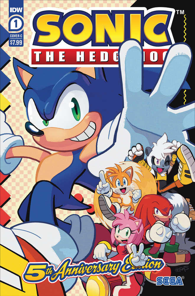 Sonic The Hedgehog #1 5TH Anniversary Edition Cover C Herms | Odin's Place