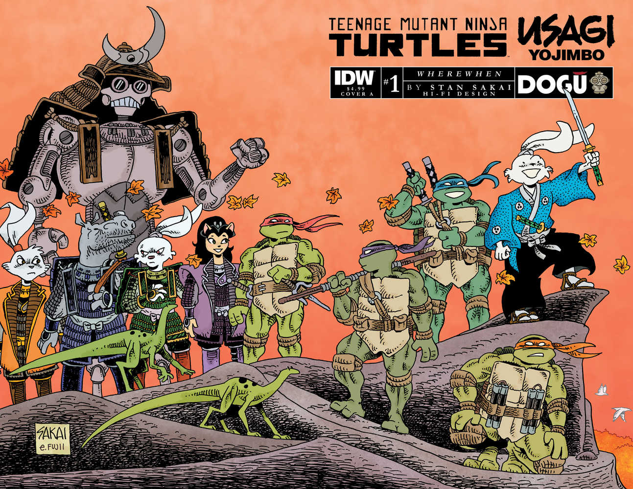Teenage Mutant Ninja Turtles Usagi Yojimbo Wherewhen #1 Cover A Sakai | Odin's Place