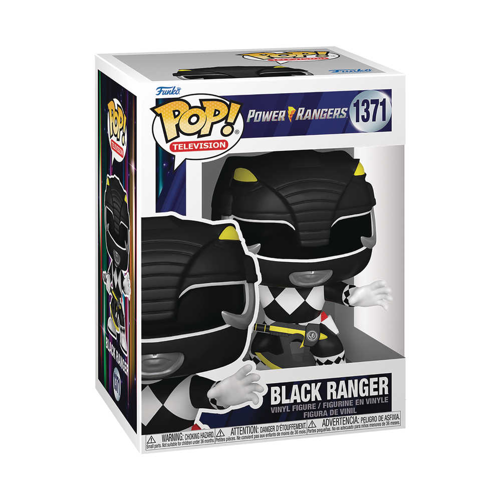Pop TV Mmpr 30th Black Ranger Vinyl Figure | Odin's Place