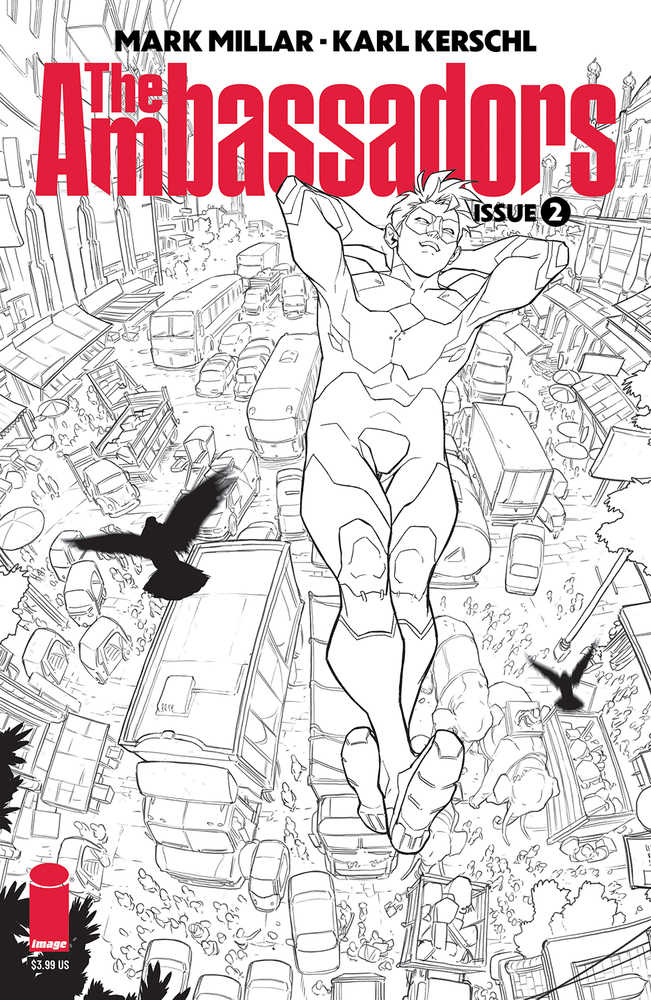 Ambassadors #2 (Of 6) Cover B Kerschl Black & White (Mature) | Odin's Place