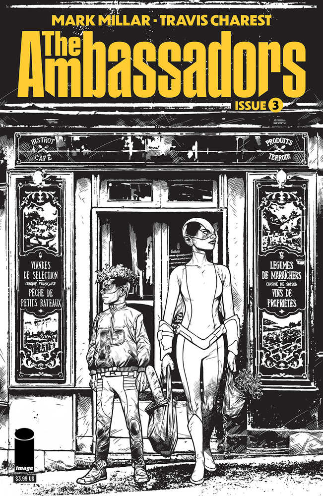 Ambassadors #3 (Of 6) Cover B Charest Black & White (Mature) | Odin's Place