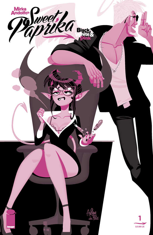 Sweet Paprika Black White & Pink (One Shot) Cover D (Mature) | Odin's Place