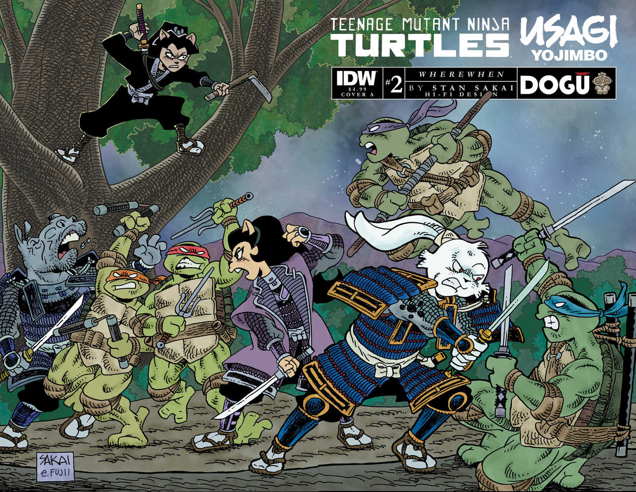 Teenage Mutant Ninja Turtles Usagi Yojimbo Wherewhen #2 Cover A Sakai | Odin's Place