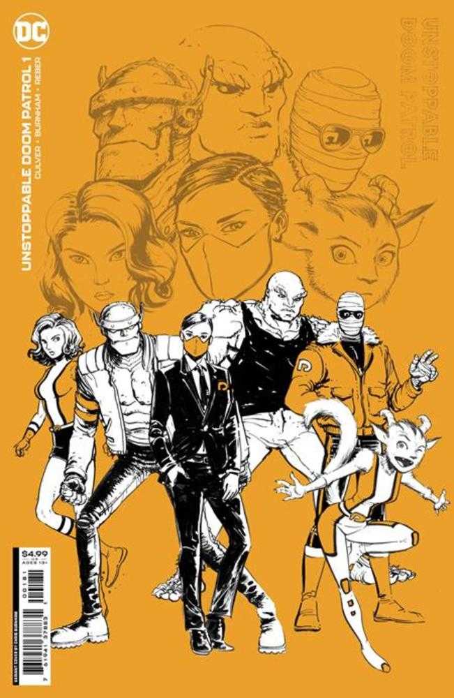 Unstoppable Doom Patrol #1 (Of 6) Cover F Chris Burnham Design Card Stock Variant | Odin's Place