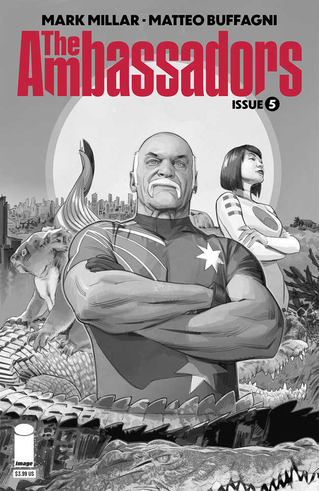 Ambassadors #5 (Of 6) Cover B Buffagni Black & White (Mature) | Odin's Place