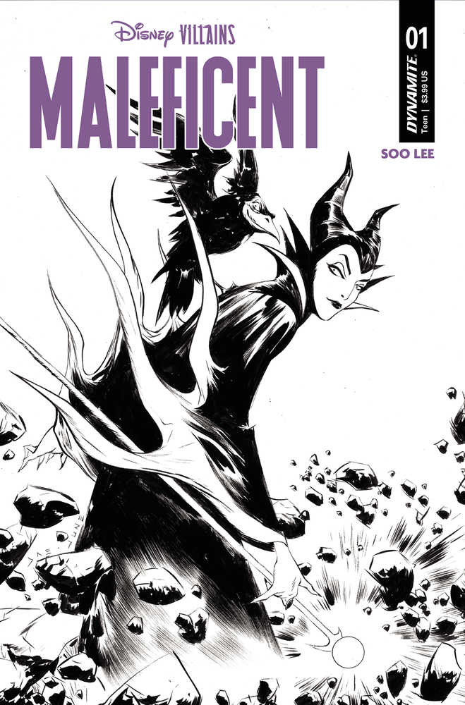 Disney Villains Maleficent #1 Cover I 15 Copy Variant Edition Lee Black & White | Odin's Place