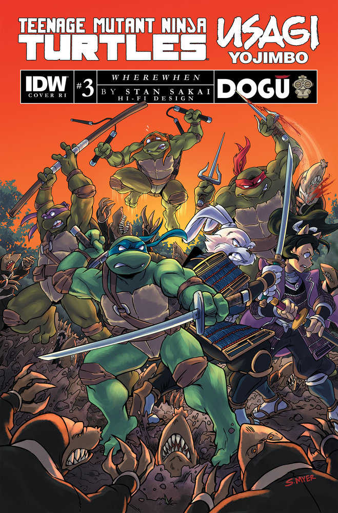Teenage Mutant Ninja Turtles/Usagi Yojimbo: Wherewhen #3 Variant Ri (10) (Myer) | Odin's Place