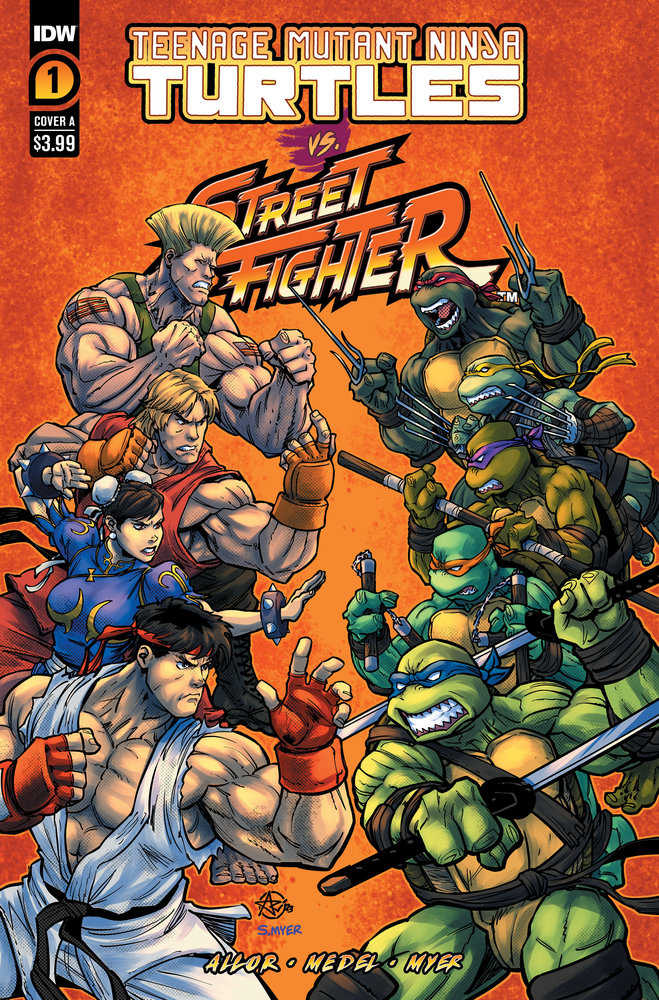 Teenage Mutant Ninja Turtles vs. Street Fighter #1 Cover A (Medel) | Odin's Place