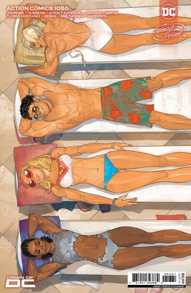 Action Comics #1056 Cover E Otto Schmidt Swimsuit 1 Card Stock Variant | Odin's Place