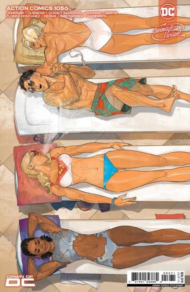 Action Comics #1056 Cover F Otto Schmidt Swimsuit 2 Card Stock Variant | Odin's Place