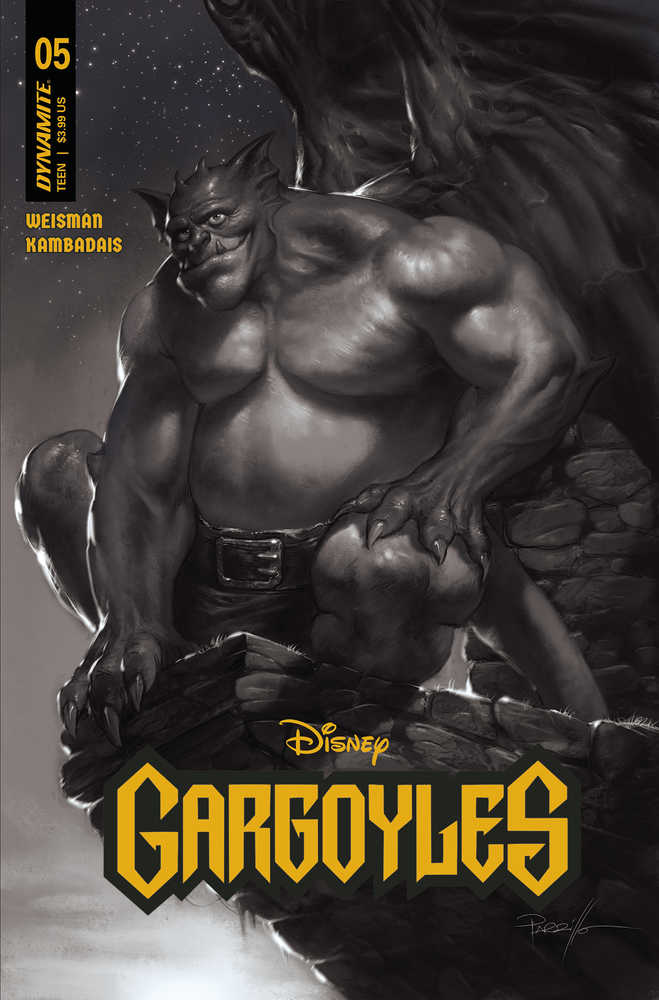 Gargoyles #5 Cover Z 10 Copy Foc Variant Edition Parrillo Black & White | Odin's Place