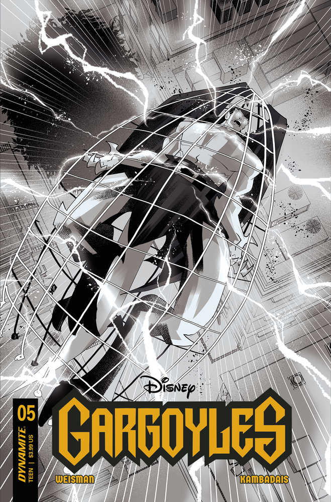 Gargoyles #5 Cover Za 10 Copy Foc Variant Edition Kambadais Black & White | Odin's Place