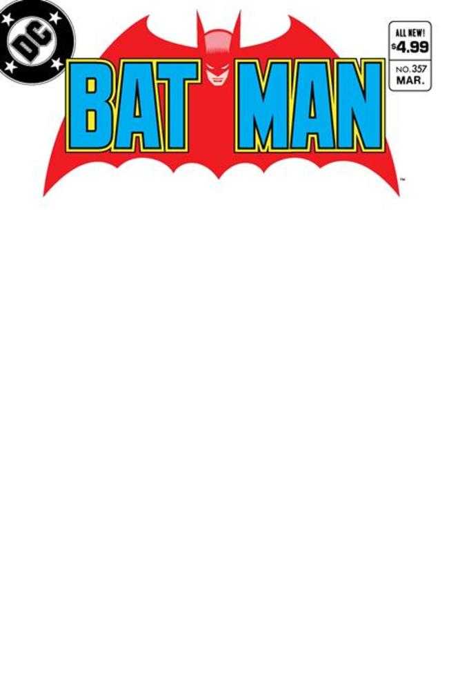 Batman #357 Facsimile Edition Blank Variant 2nd Print | Odin's Place