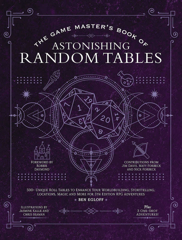 Game Masters Book Random Tables 5TH Edition Role Playing Game Adventure Hardcover | Odin's Place