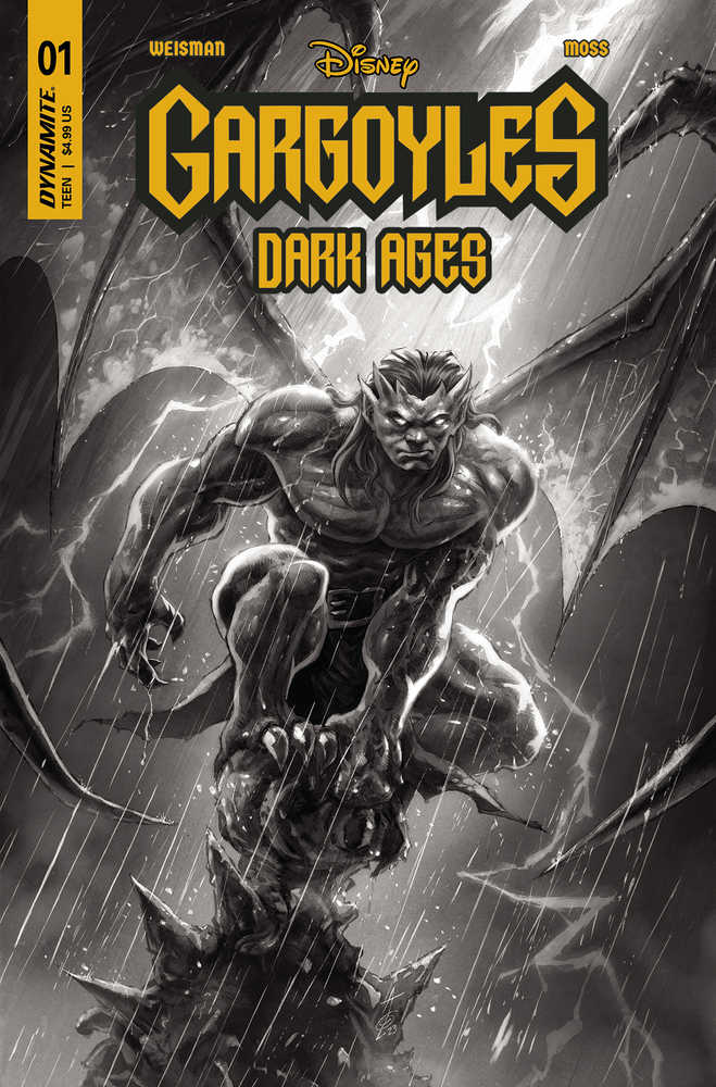 Gargoyles Dark Ages #1 Cover M 15 Copy Quah Black & White | Odin's Place