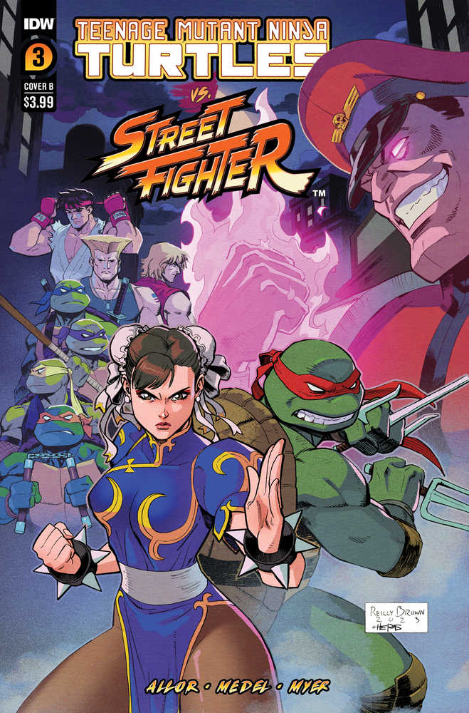 Teenage Mutant Ninja Turtles vs Street Fighter #3 (Of 5) Cover B Brown | Odin's Place
