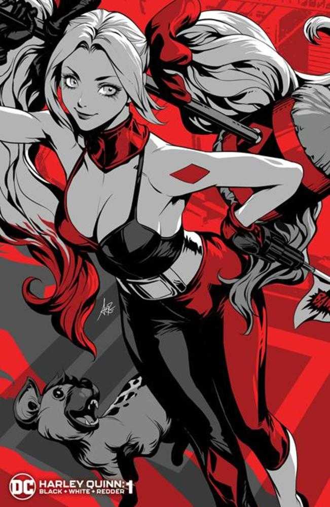 Harley Quinn Black White Redder #1 (Of 6) Cover B Stanley Artgerm Lau Variant | Odin's Place