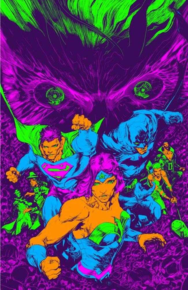 Knight Terrors First Blood #1 (One Shot) Cover E Howard Porter Darkest Hour Neon Ink Card Stock Variant | Odin's Place