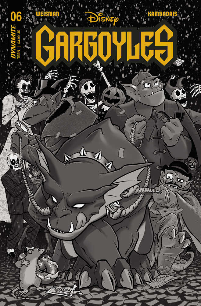 Gargoyles #6 Cover Z 10 Copy Foc Variant Edition Conner Black & White | Odin's Place