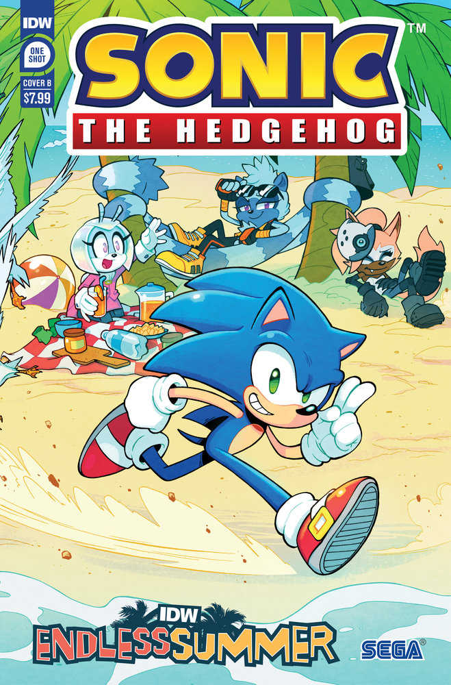 Idw Endless Summer--Sonic The Hedgehog Variant B (Lawrence Connected Cover) | Odin's Place