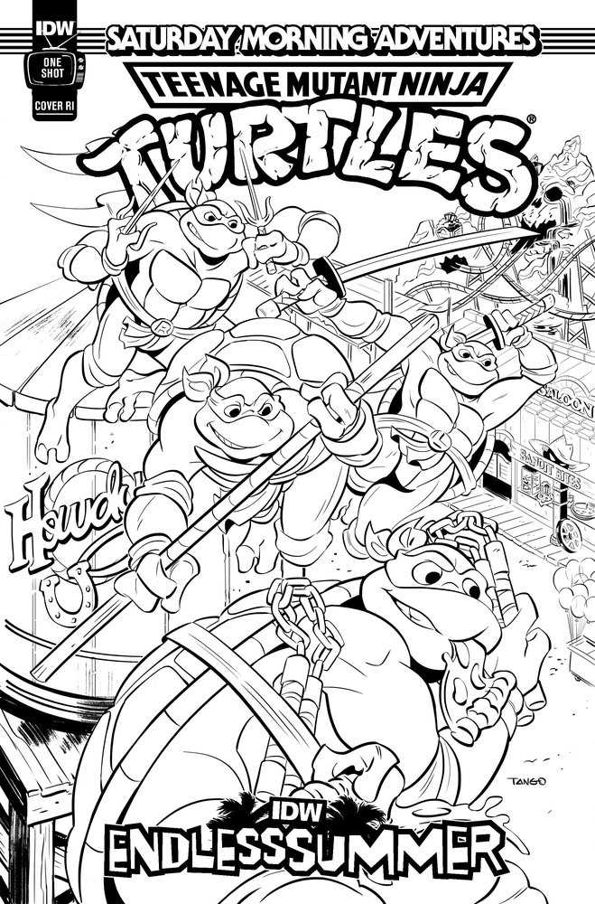 Idw Endless Summer--Teenage Mutant Ninja Turtles: Saturday Morning Adventures Variant Ri (10) (Coloring Book Variant) | Odin's Place