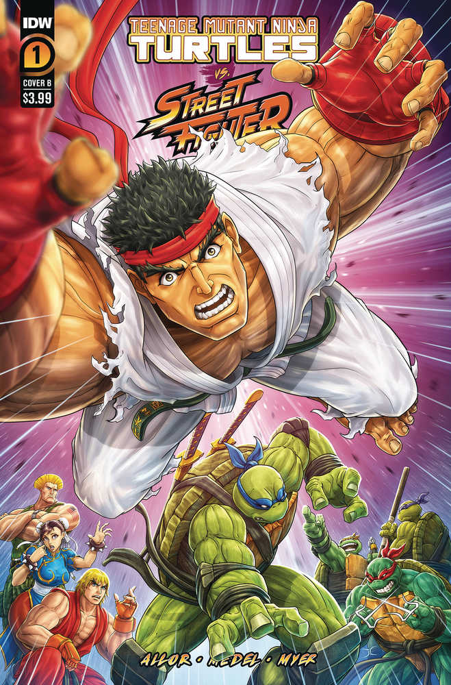 Teenage Mutant Ninja Turtles vs. Street Fighter #4 (Of 5) Cover B Cardy | Odin's Place