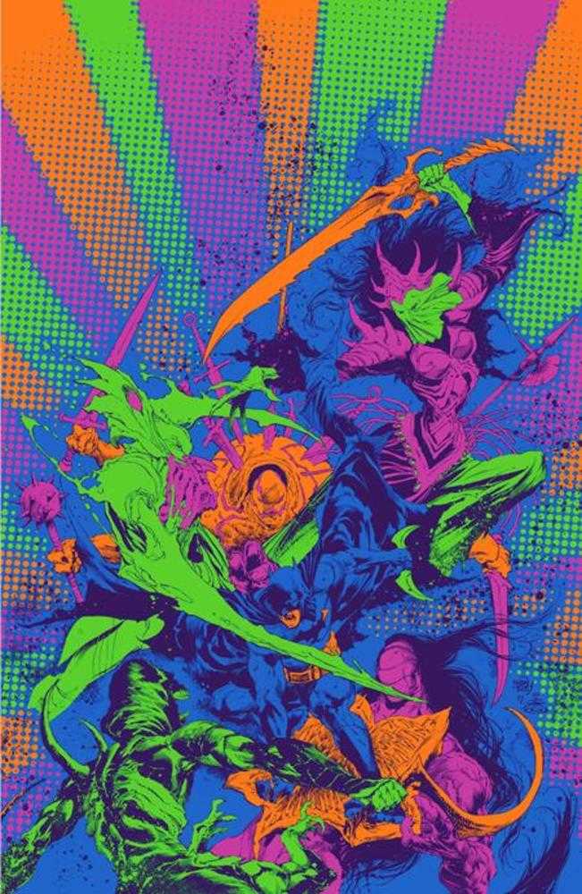 Knight Terrors #3 (Of 4) Cover D Ivan Reis Darkest Hour Neon Ink Card Stock Variant | Odin's Place