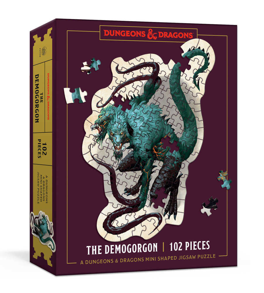 CL Dungeons & Dragons Mini Shaped Jigsaw Puzzle: The Demogorgon Edition | Odin's Place