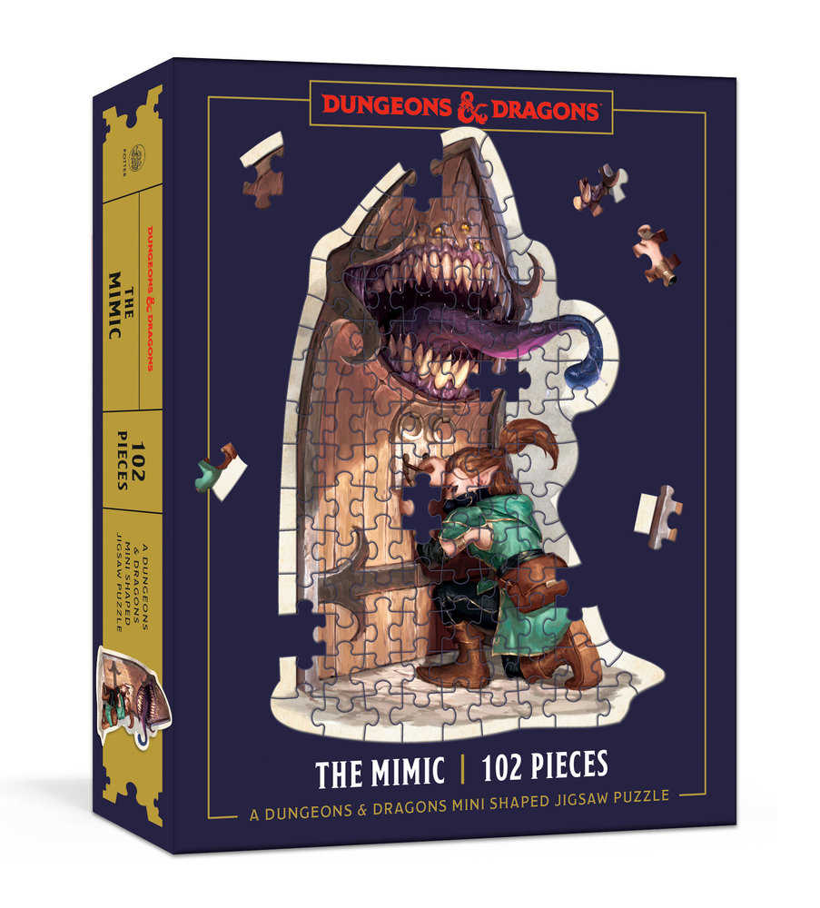 Dungeons & Dragons Mini Shaped Jigsaw Puzzle: The Mimic Edition | Odin's Place