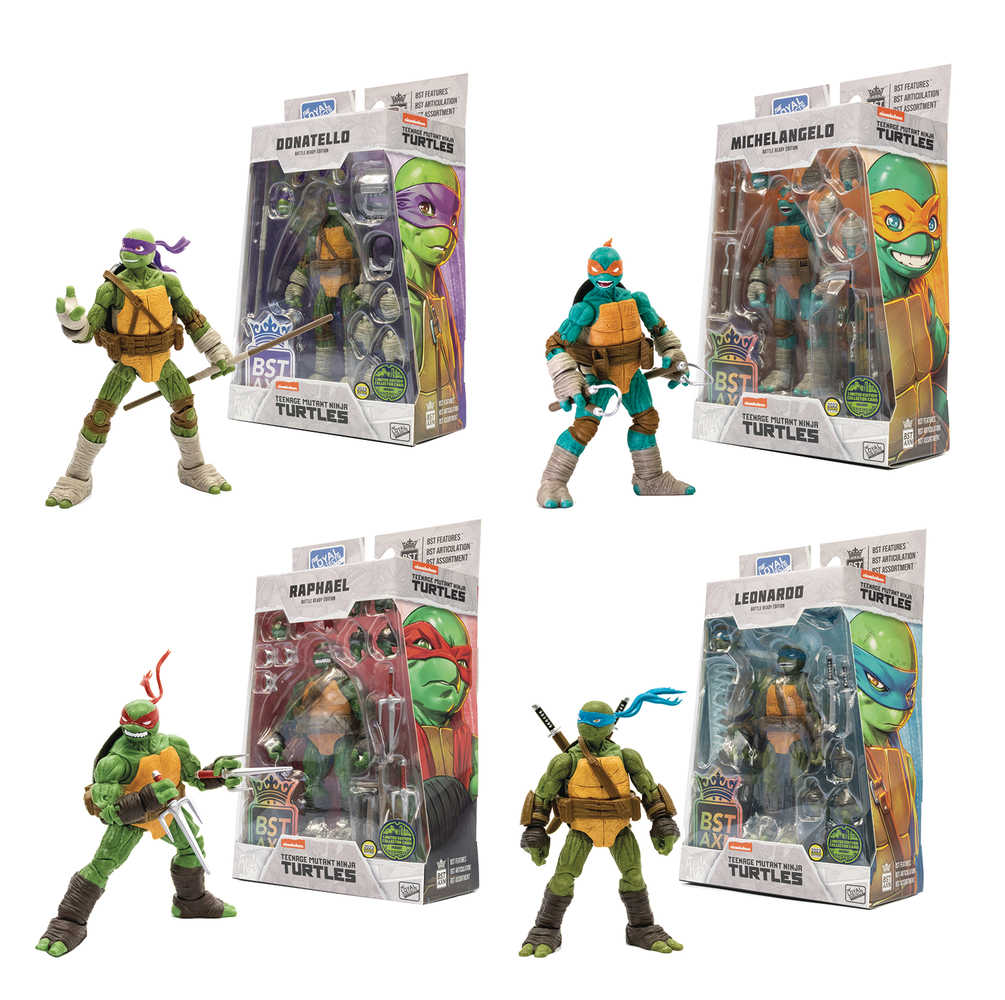Sdcc 2023 Teenage Mutant Ninja Turtles Bst Axn Comic Previews Exclusive 5in Action Figure 4pc Assortment | Odin's Place