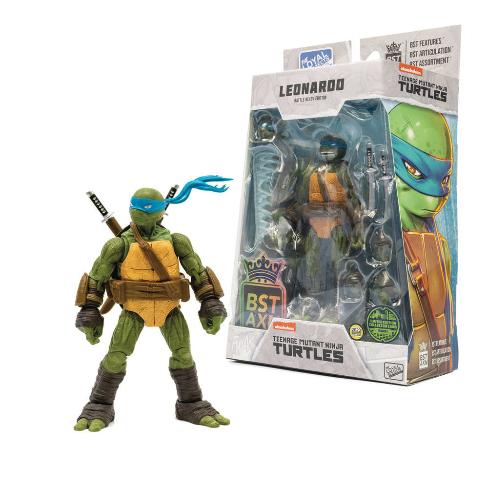 Sdcc 2023 Teenage Mutant Ninja Turtles Bst Axn Leonardo Previews Exclusive Comic 5in Action Figure | Odin's Place
