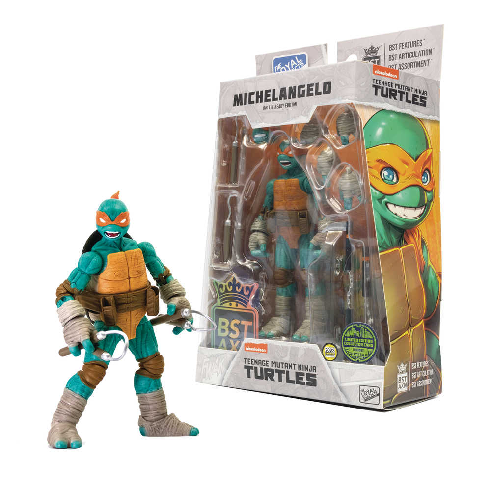 Sdcc 2023 Teenage Mutant Ninja Turtles Bst Axn Michelangelo Previews Exclusive Comic 5in Action Figure | Odin's Place