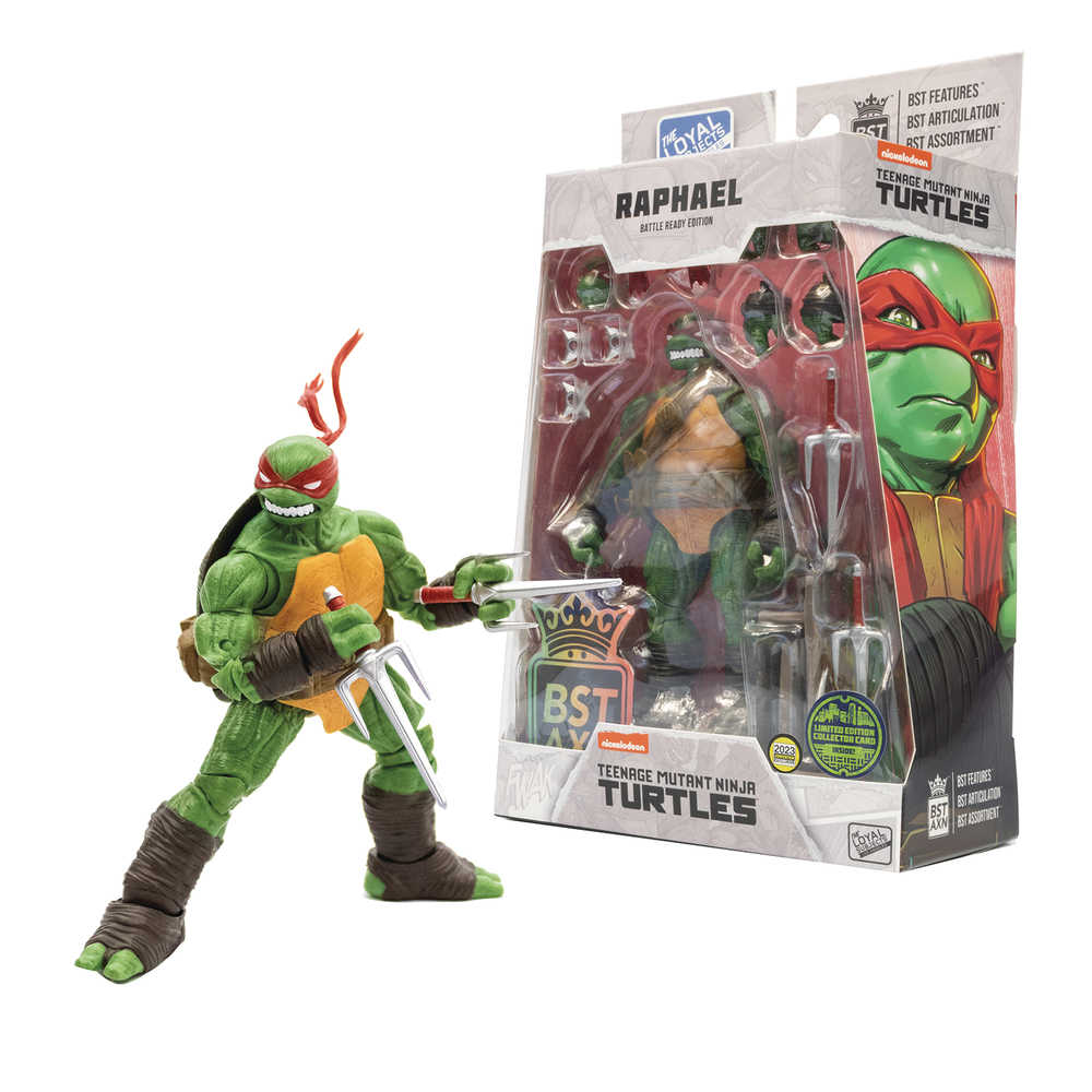 Sdcc 2023 Teenage Mutant Ninja Turtles Bst Axn Raphael Previews Exclusive Comic 5in Action Figure | Odin's Place
