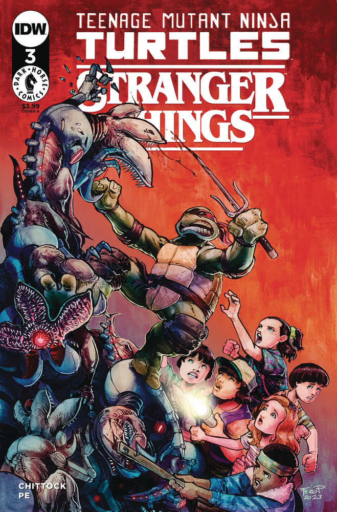 Teenage Mutant Ninja Turtles X Stranger Things #3 Cover A Pe | Odin's Place
