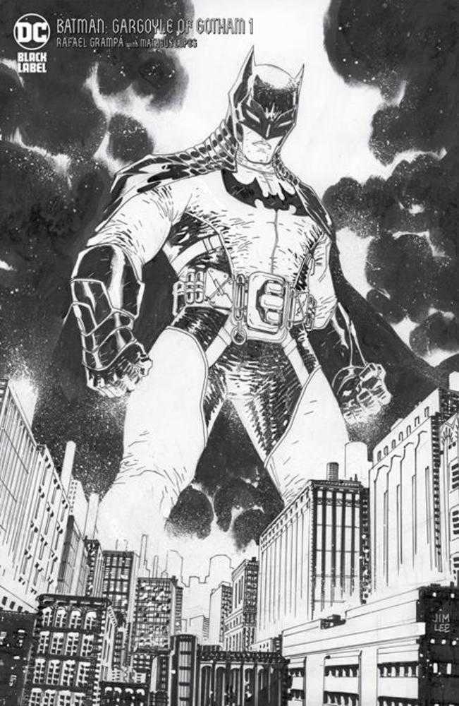 Batman Gargoyle Of Gotham #1 (Of 4) Cover E 1 in 25 Jim Lee Black & White Variant (Mature) | Odin's Place