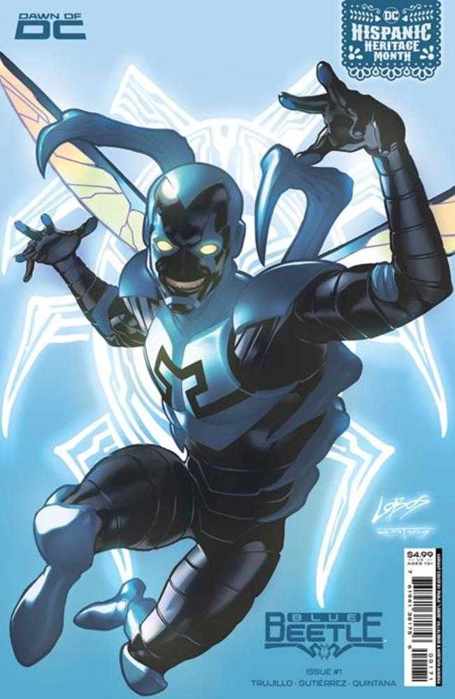 Blue Beetle #1 Cover D Pablo Villalobos Hispanic Heritage Month Card Stock Variant | Odin's Place