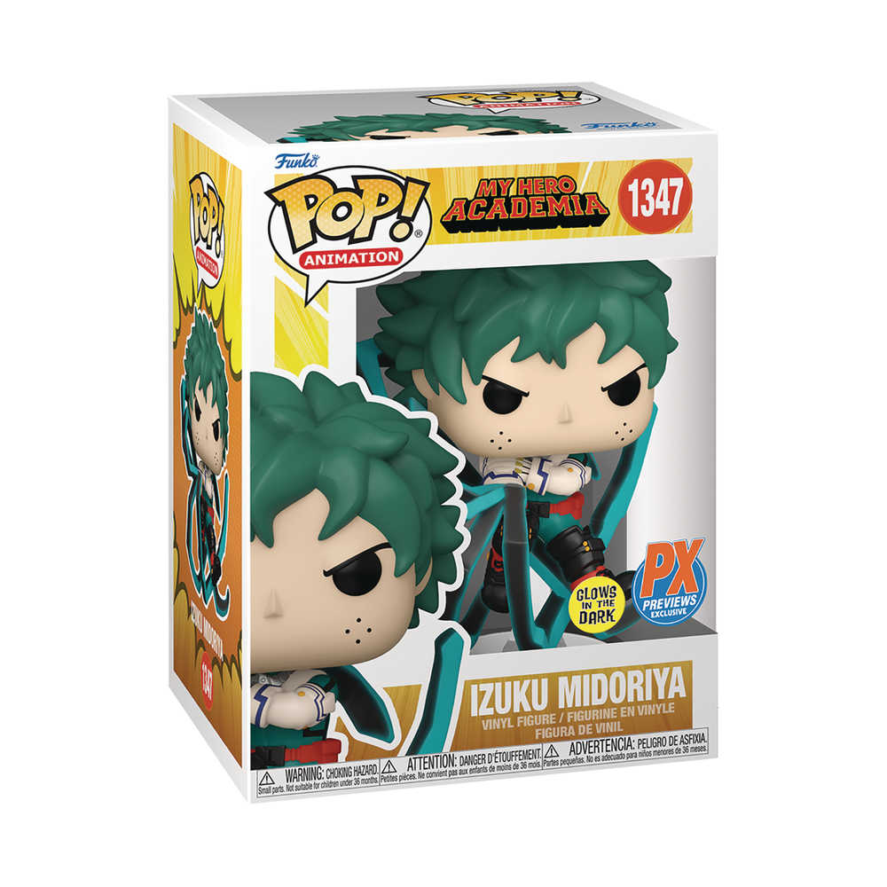 Pop Animation My Hero Academia Deku Book Whip Gw Previews Exclusive Vinyl Figure (C | Odin's Place