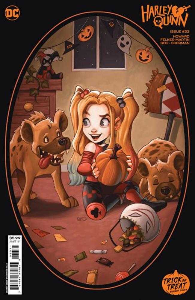 Harley Quinn #33 Cover F Chrissie Zullo Trick Or Treat Card Stock Variant | Odin's Place