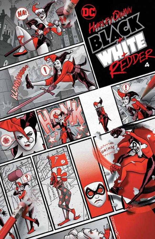 Harley Quinn Black White Redder #4 (Of 6) Cover A Joe Quinones | Odin's Place