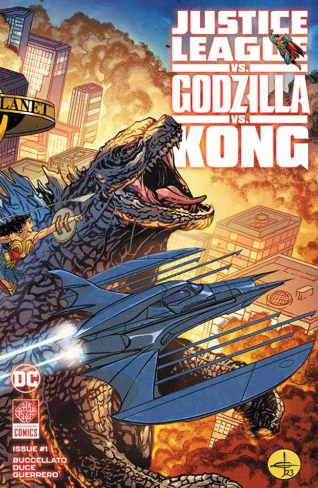 Justice League vs Godzilla vs Kong #1 (Of 7) Cover A Drew Johnson Wraparound Cover | Odin's Place