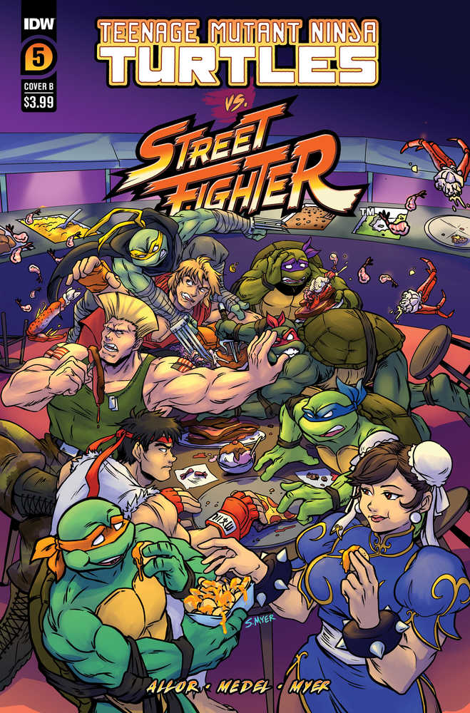 Teenage Mutant Ninja Turtles vs. Street Fighter #5 (Of 5) Cover B Myer | Odin's Place