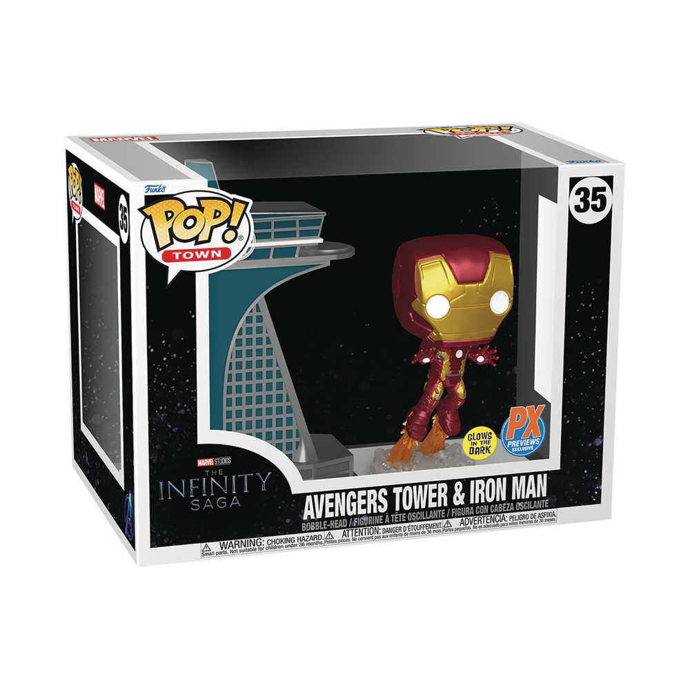 Pop Town Avengers 2 Avengers Tower W Iron Man(Gw) Previews Exclusive Vinyl Figure | Odin's Place