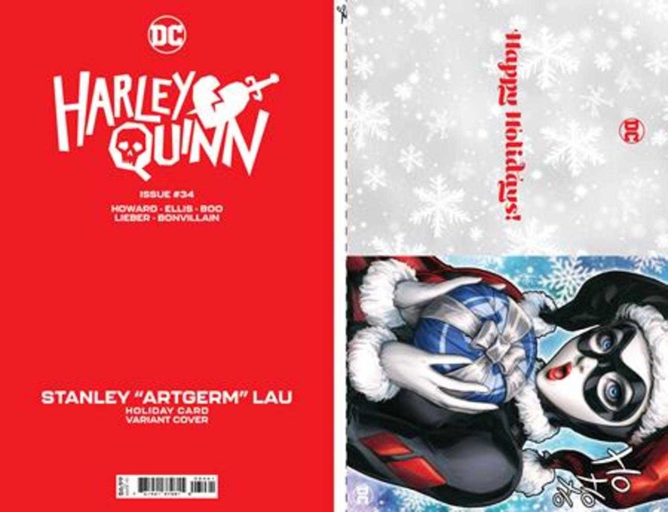 Harley Quinn #34 Cover C Stanley Artgerm Lau DC Holiday Card Special Edition Variant | Odin's Place