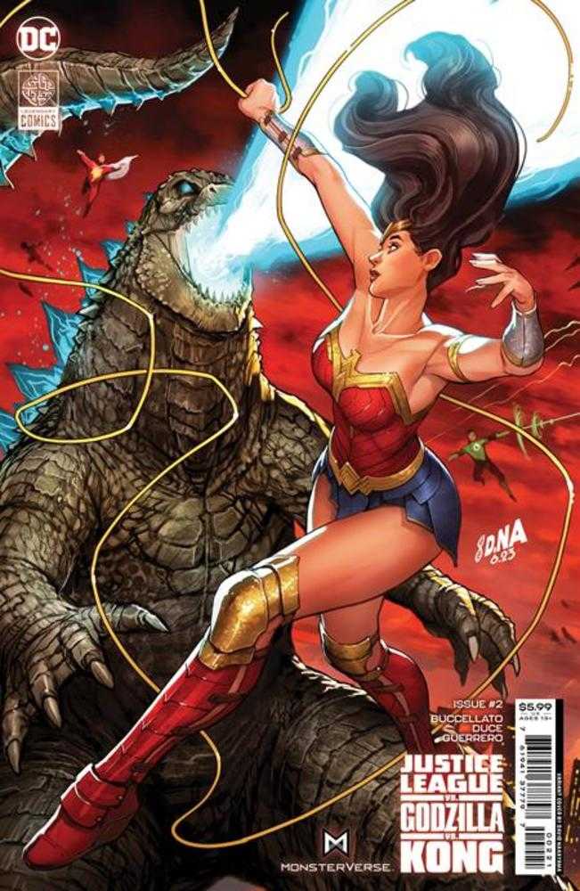 Justice League vs Godzilla vs Kong #2 (Of 7) Cover B David Nakayama Wonder Woman Connecting Card Stock Variant | Odin's Place