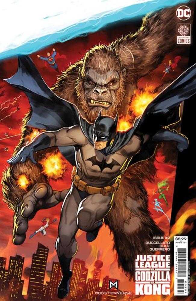 Justice League vs Godzilla vs Kong #2 (Of 7) Cover C David Nakayama Batman Connecting Card Stock Variant | Odin's Place