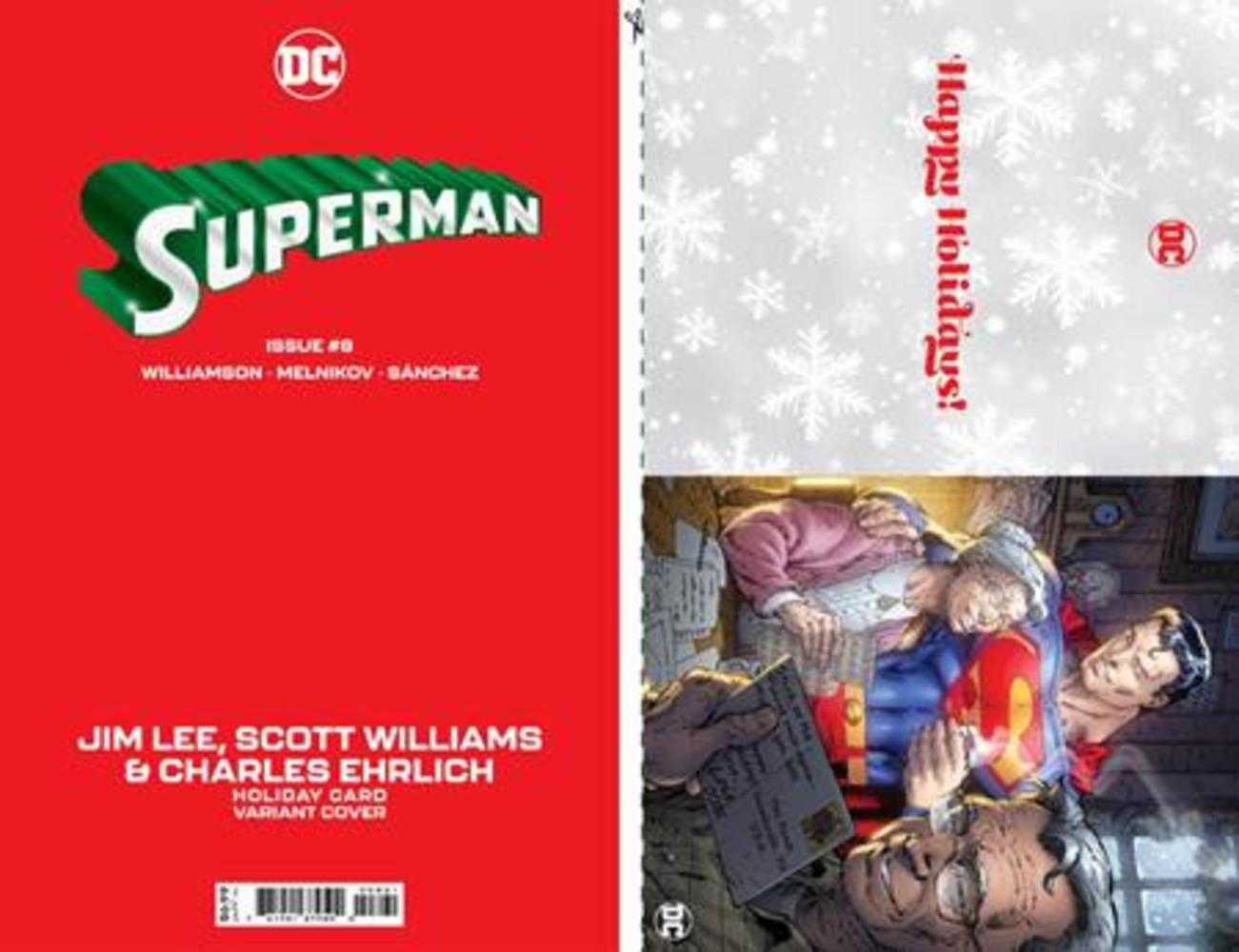 Superman #8 Cover D Jim Lee DC Holiday Card Special Edition Variant | Odin's Place