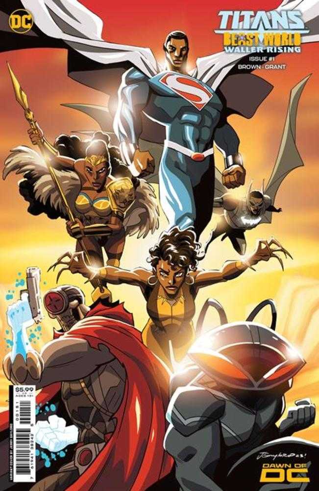 Titans Beast World Waller Rising #1 (One Shot) Cover C Jerry Gaylord Card Stock Variant | Odin's Place