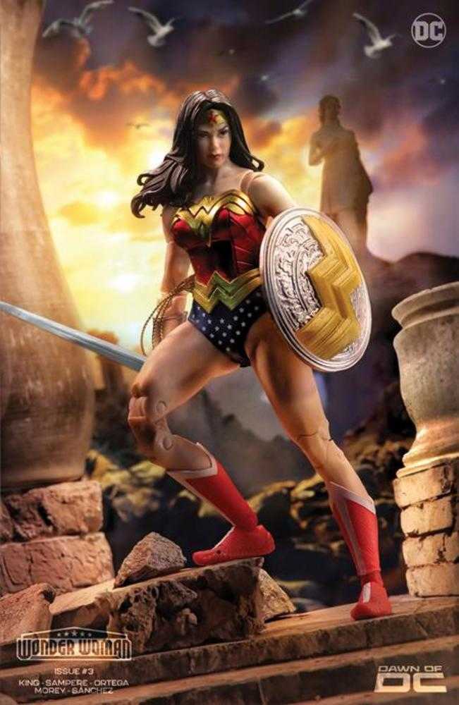 Wonder Woman #3 Cover E Wonder Woman McFarlane Toys Action Figure Card Stock Variant | Odin's Place